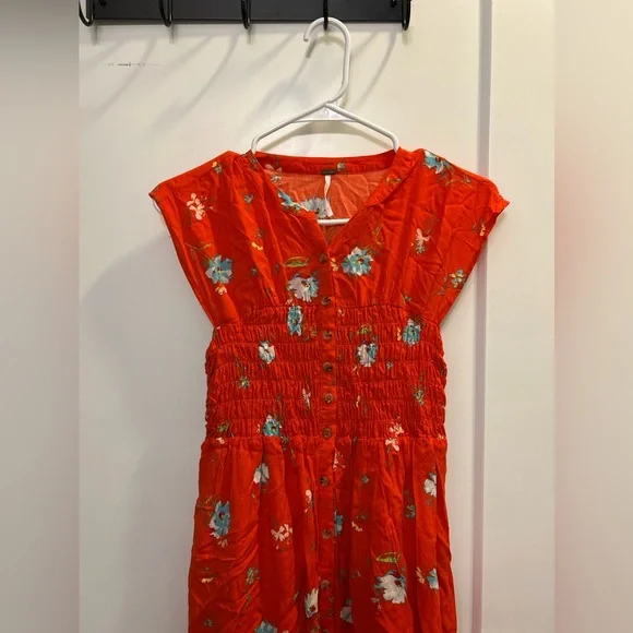 Free People Great Day Smocked Floral Mini Dress - Picture 3 of 9